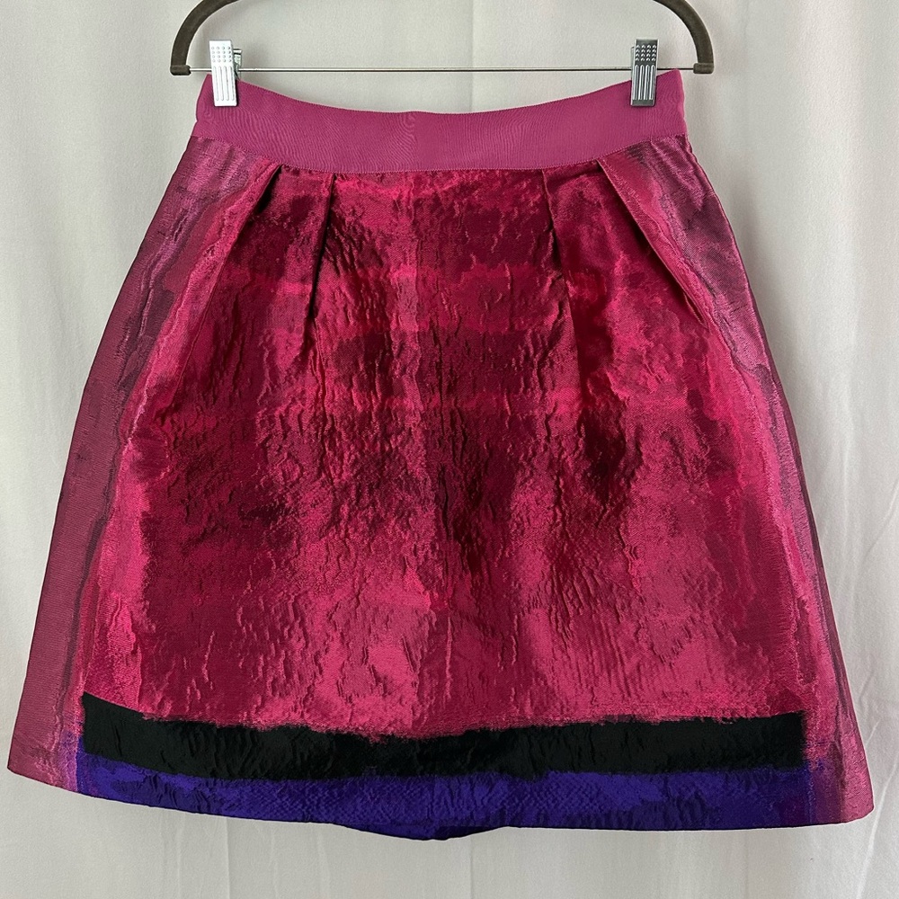 Alberta Ferretti Pink & Purple A-Line Mini Skirt Womens Size 6
